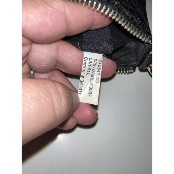 BANANA REPUBLIC Y2K Black Leather Reptile Skin Embossed Shoulder Bag - Picture 14 of 14